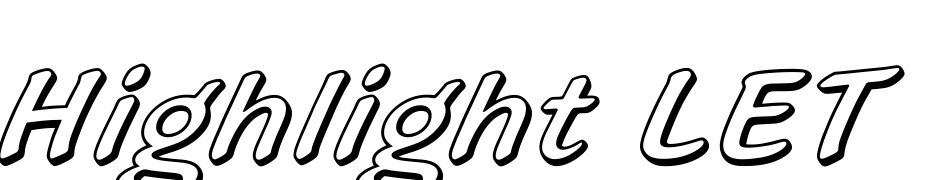 Highlight LET Plain:1.0 cкачати шрифт безкоштовно